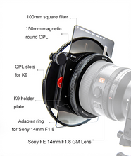 Load image into Gallery viewer, Kase K9 CPL Kit for Sony 14mm F1.8 lens
