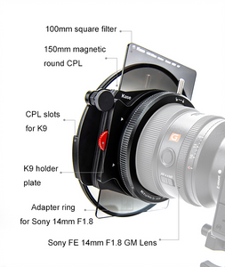 Kase K9 CPL Kit for Sony 14mm F1.8 lens